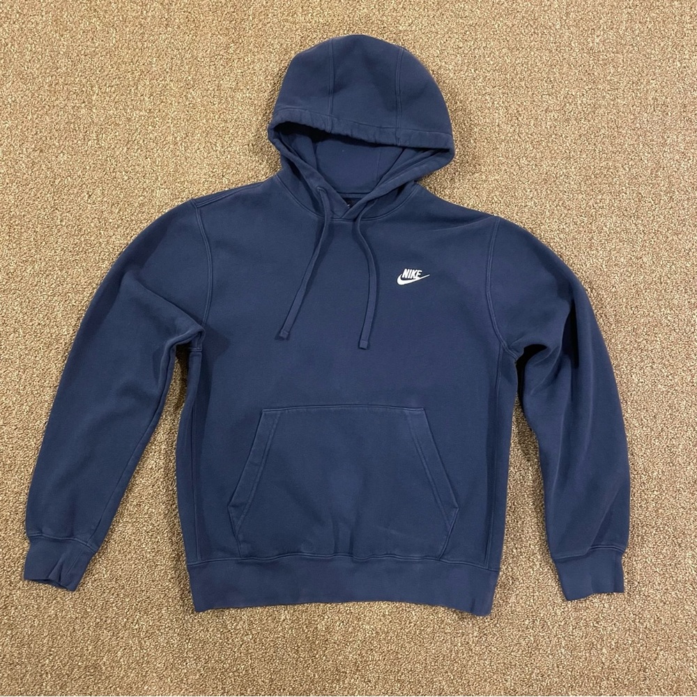Nike Hoodie Navy Blue Sz Medium